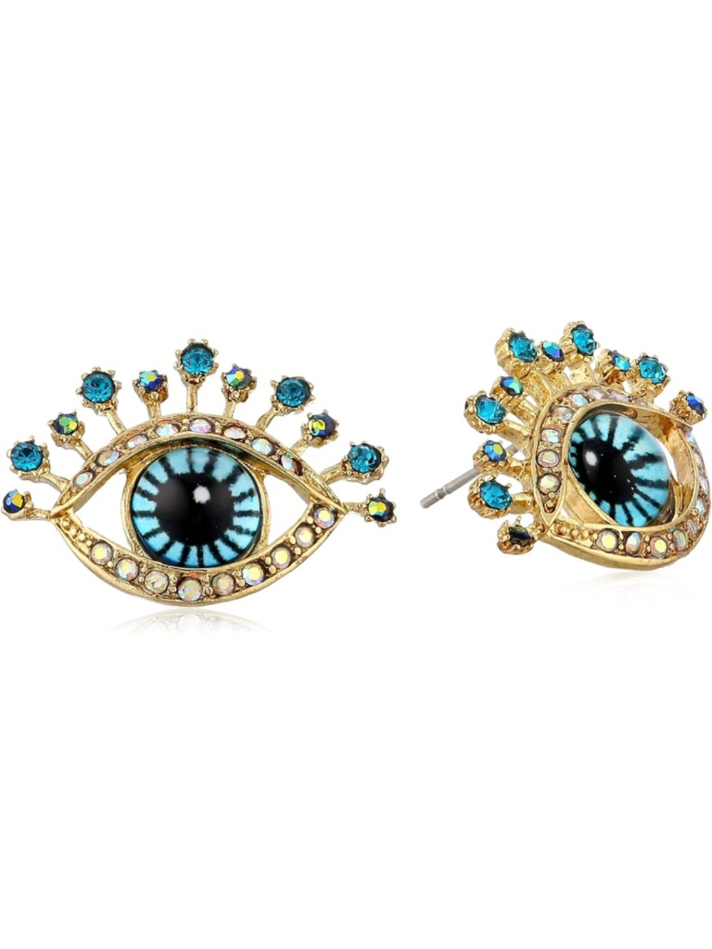 Betsey Johnson Eye Stud Earrings NWT